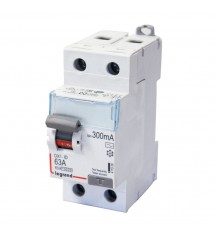 Interrupteur différentiel 63A-300mA-2P (ex-08929)*