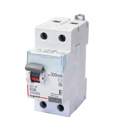 Interrupteur différentiel 63A-300mA-2P (ex-08929)*