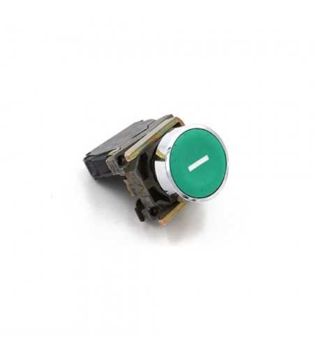 Bouton poussoir affleurant 1 blanc vert