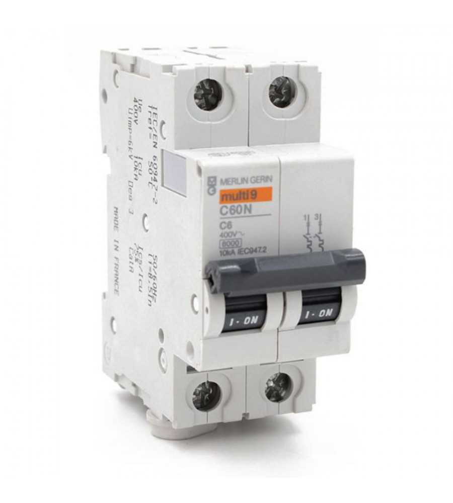 Disjoncteur C60N 2P 6A C