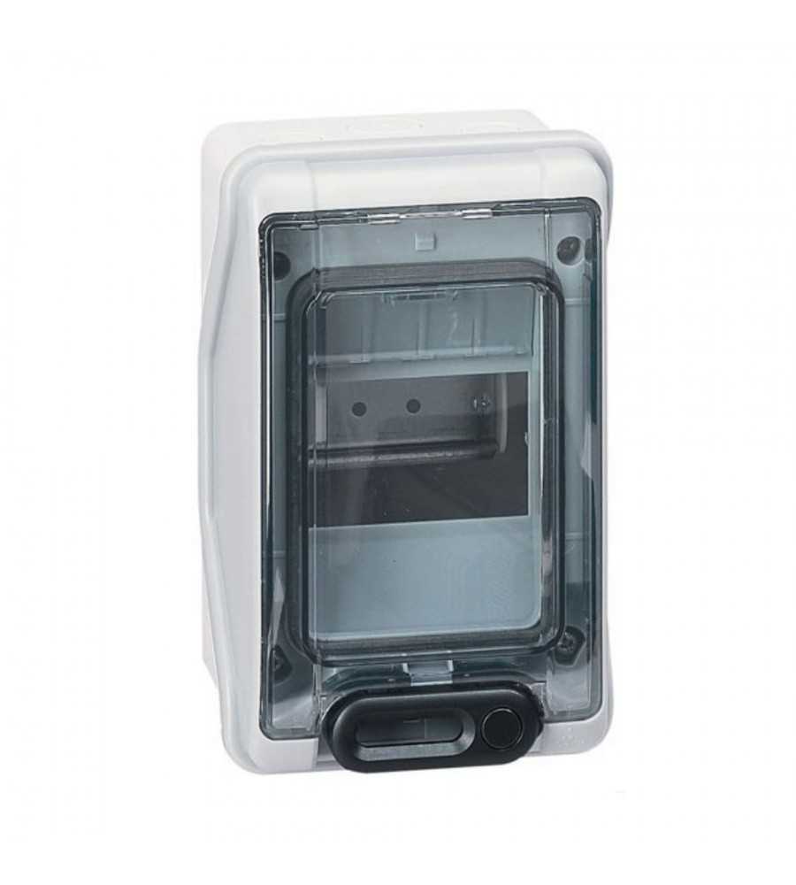 Coffret étanche Plexo³ 8 modules IP65 - Gris