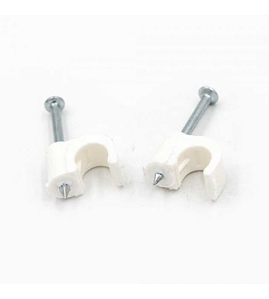 Attache Fixfor gris RAL7035 pour câble rond Ø8mm