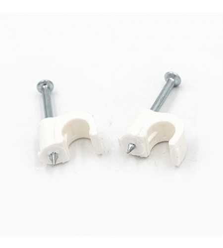 Attache Fixfor gris RAL7035 pour câble rond Ø8mm