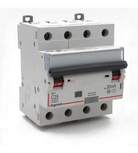 Disjoncteur différentiel monobloc 25A-30mA-4p