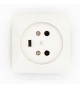 Socleà encastrer2p+t à vis 20A