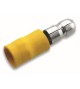 Fiche mâle ronde 2.5-6mm²jaune (bte100pcs)