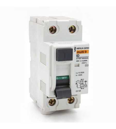 Interrupteur différentiel2P-240V 40A-30mA*