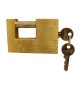 Cadenas aditus rectangulaire 90mm 2clés*
