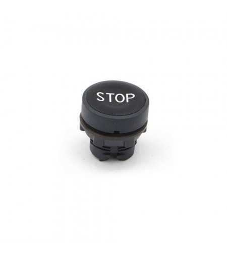 Tete pour bout. plast. STOP (noir)