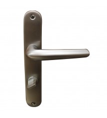 Ensemble poignée de porte argent