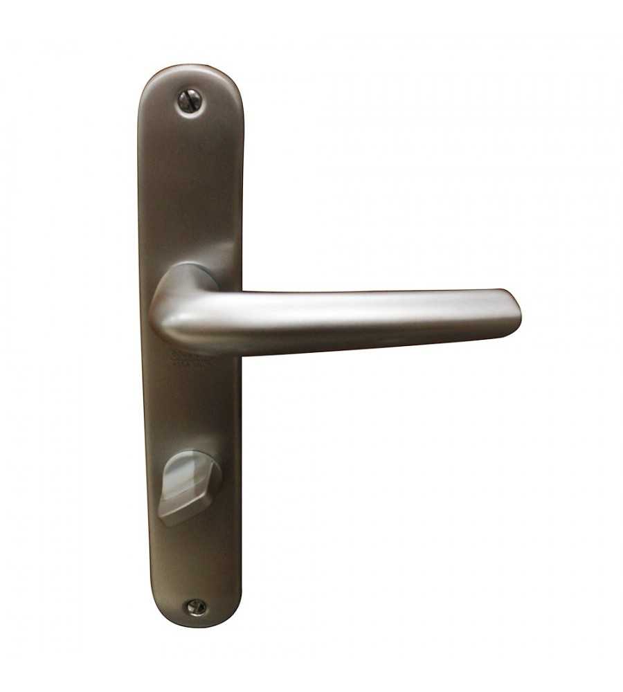Ensemble poignée de porte argent