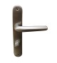 Ensemble poignée de porte argent
