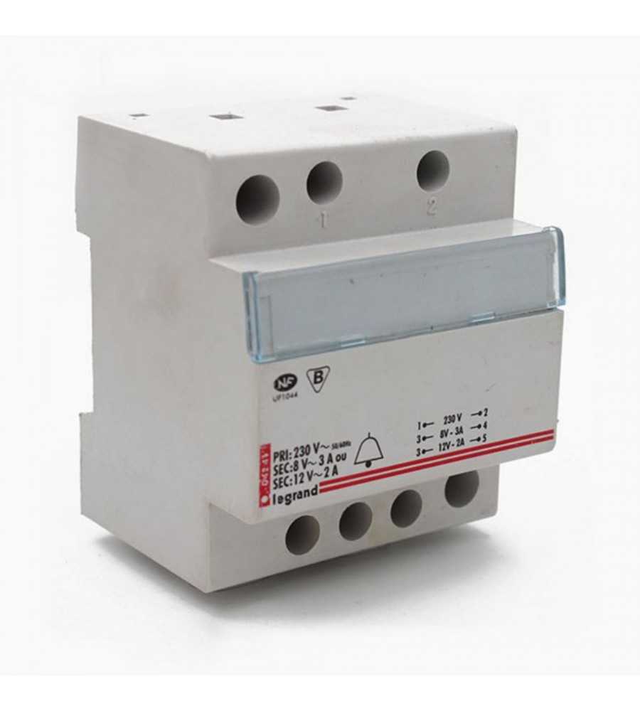 Transfo sonnerie 12-8v 24va