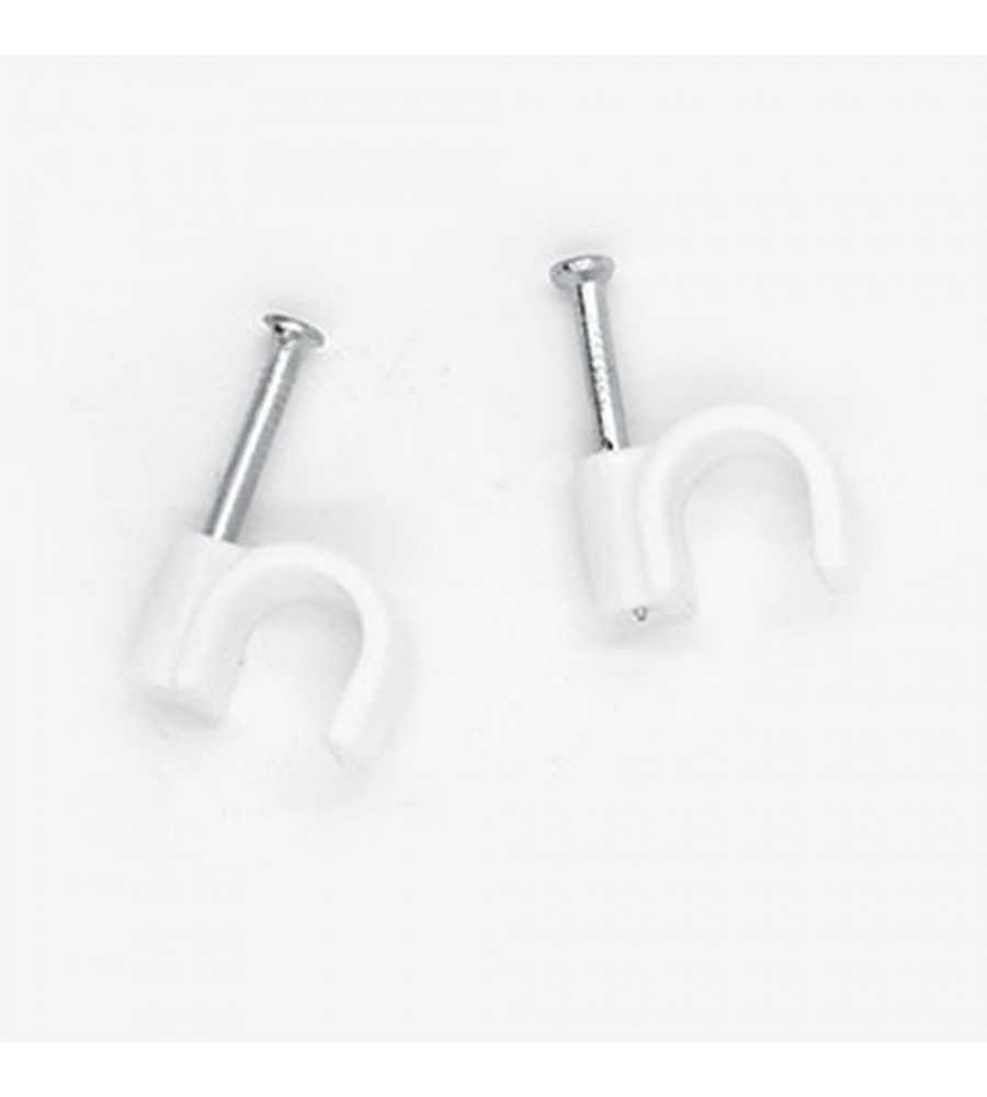 Attaches pontets n°6 BLANC RAL (boîte de 100pces)