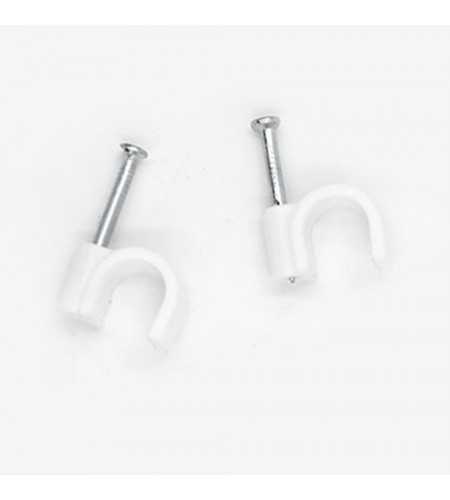Attaches pontets n°6 BLANC RAL (boîte de 100pces)
