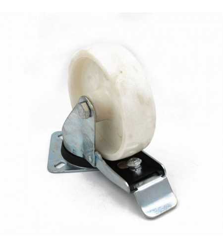Roue polyamide à pivot et frein 125mm-300kg