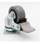 Roulette platine frein 50mm-40kg FT