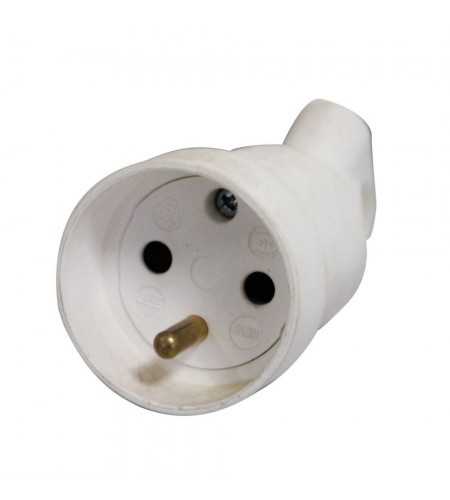Prolongateur plastique 2P+T 16A à anneau