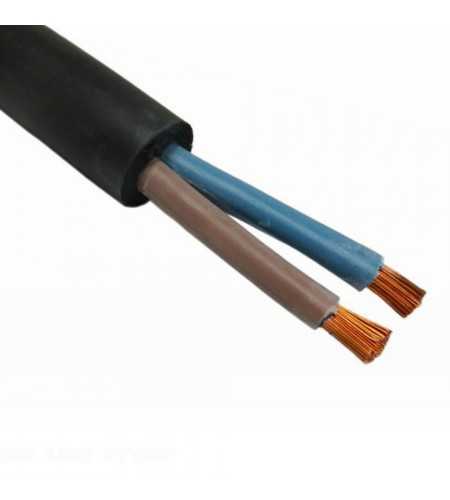 Cable souple HO7RN-F 2X1.5mm² (le ml)