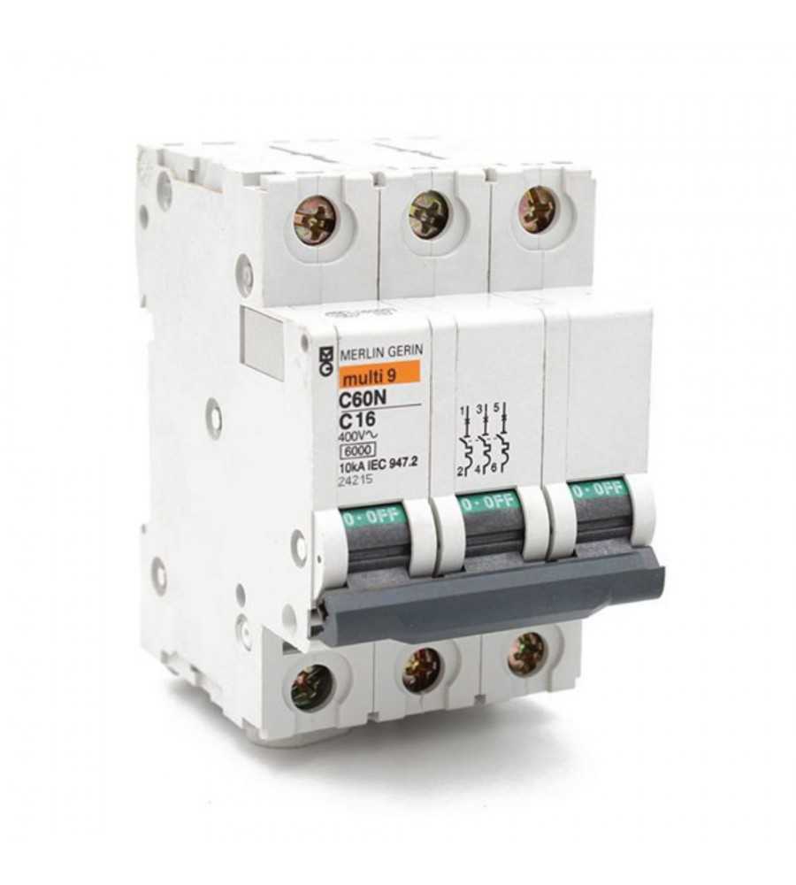 Disjoncteur iC60N TRI 16A courbe C