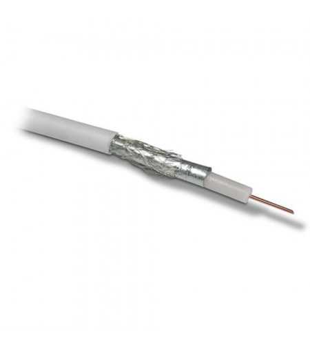 Cable coaxial TV blanc