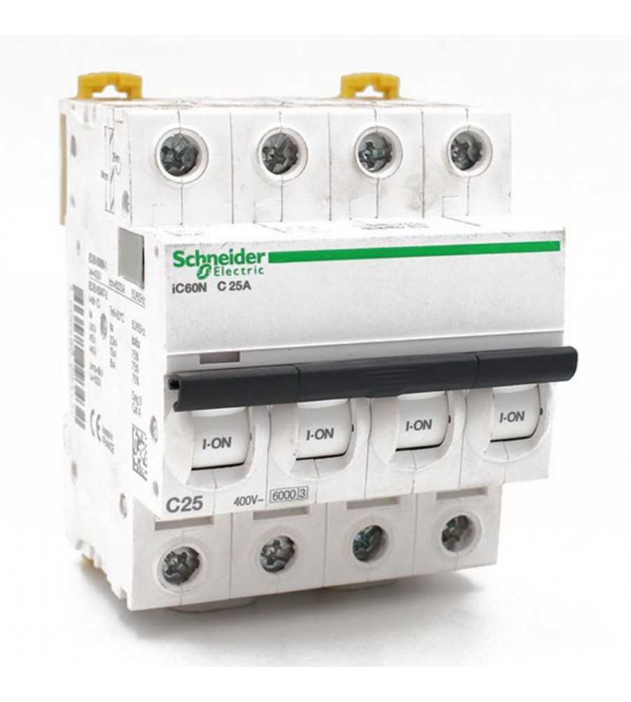 Disjoncteur iC60N TETRA 25A courbe C