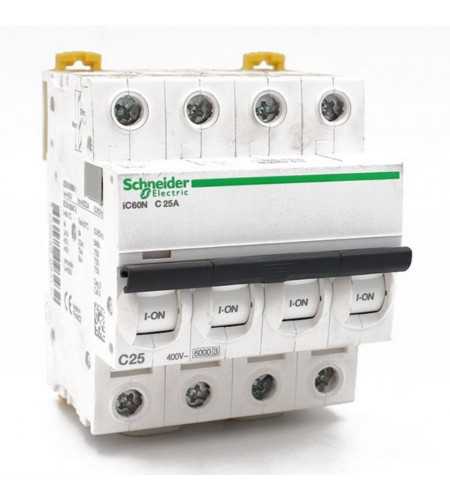 Disjoncteur iC60N TETRA 25A courbe C