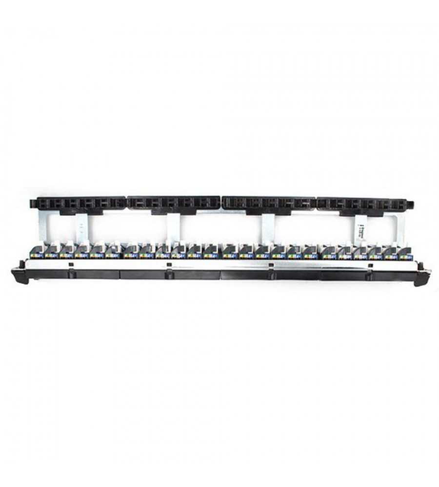 Panneau de brassage droit LCS3 catégorie 6 avec 24 ports RJ45 FTP