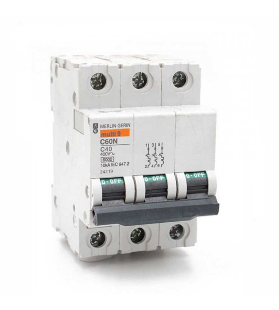 Disjoncteur iC60N TRI 40A courbe C