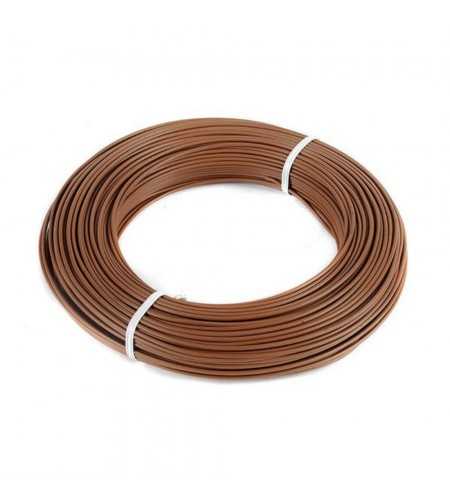 Cable isolé rigide 1.5mm² marron (100ml)