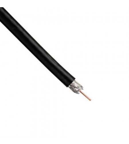 Cable coaxial TV noir