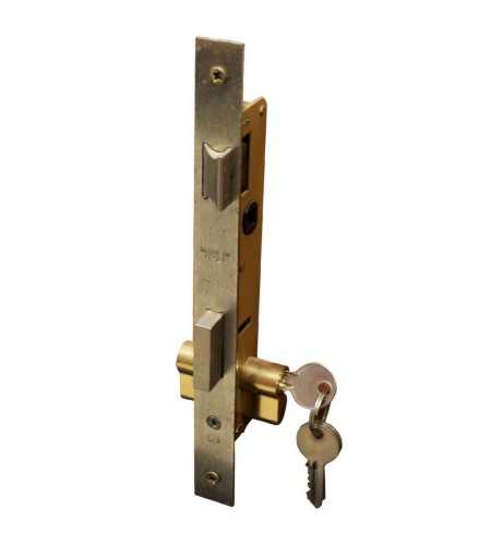 Serrure menuiserie métallique axe 20mm
