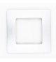 Plaque de finition NILOE 1 poste argent