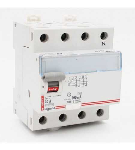 Interrupteur différentiel 4P 40A 300mA