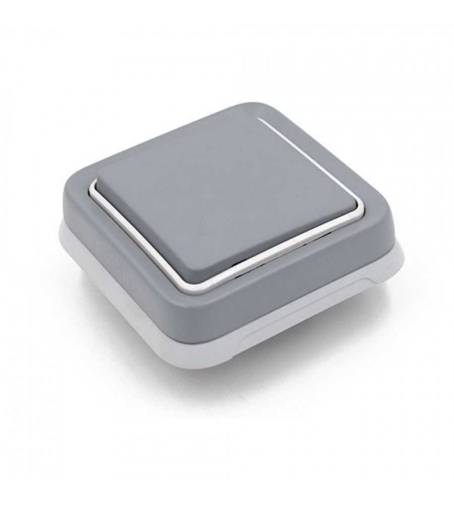 Va et vient gris 10AX - 250V à encastrer