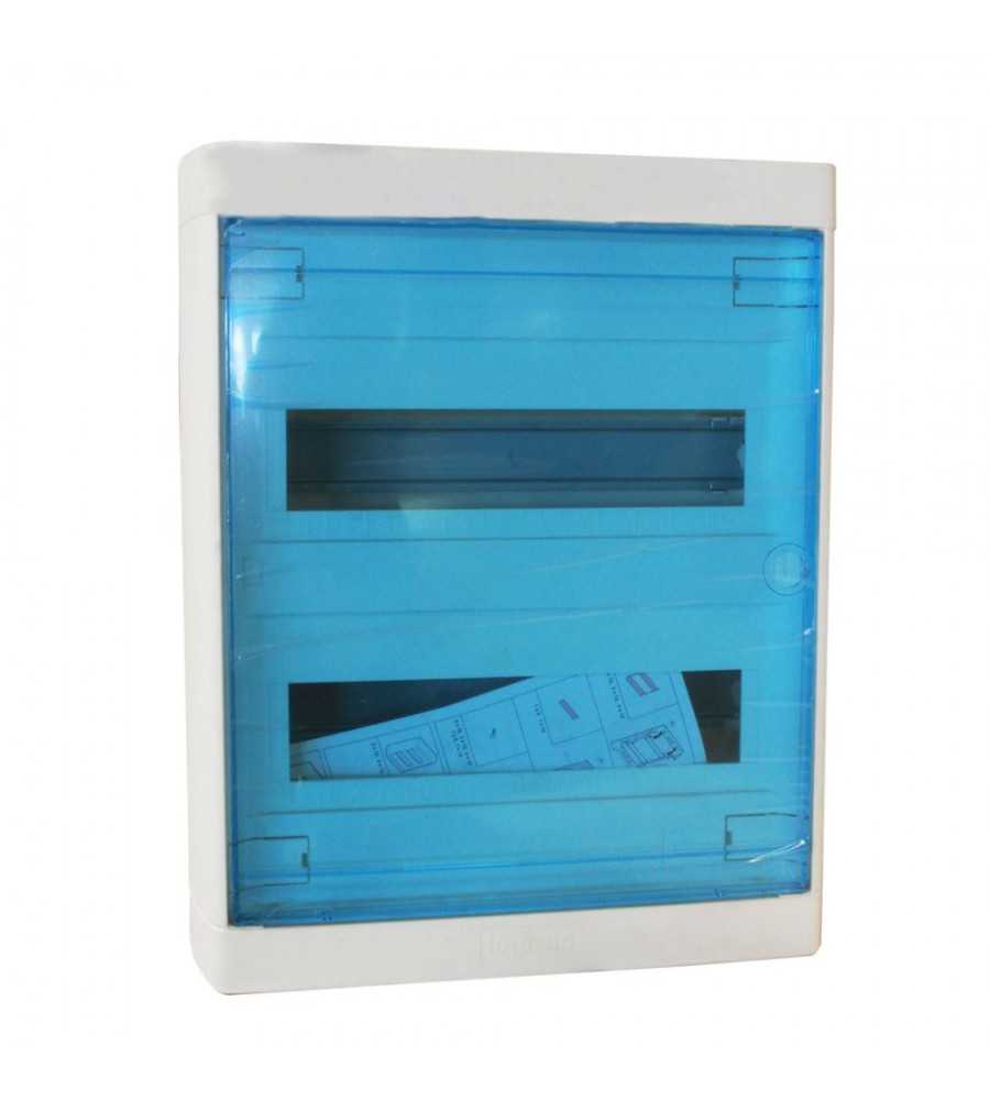 Porte transparente 24 modules*