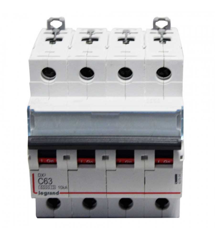 Disjoncteur magnétothermique DX3 6000 63A modulaire
