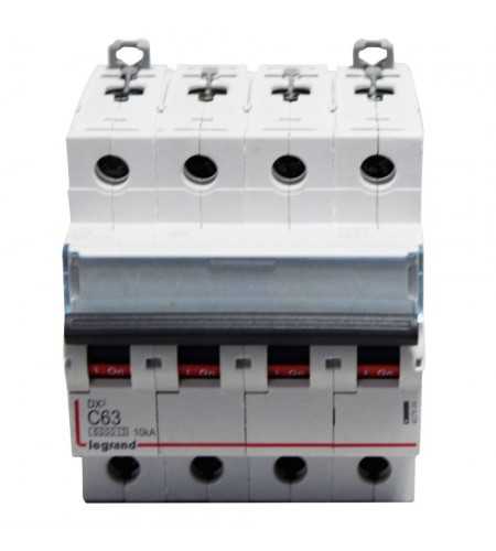 Disjoncteur magnétothermique DX3 6000 63A modulaire
