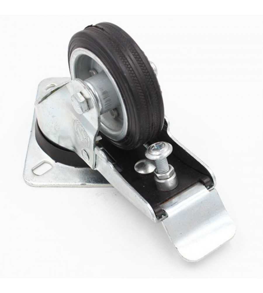 Roulette eco platine avec frein 80 mm charge 70kg