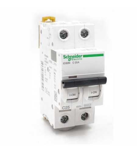 Disjoncteur iC60N - 2P 25A*