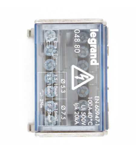 Repartiteur bipolaire 100A 4mod