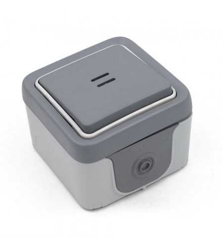 Bouton Poussoir étanche plexo à voyant lumineux