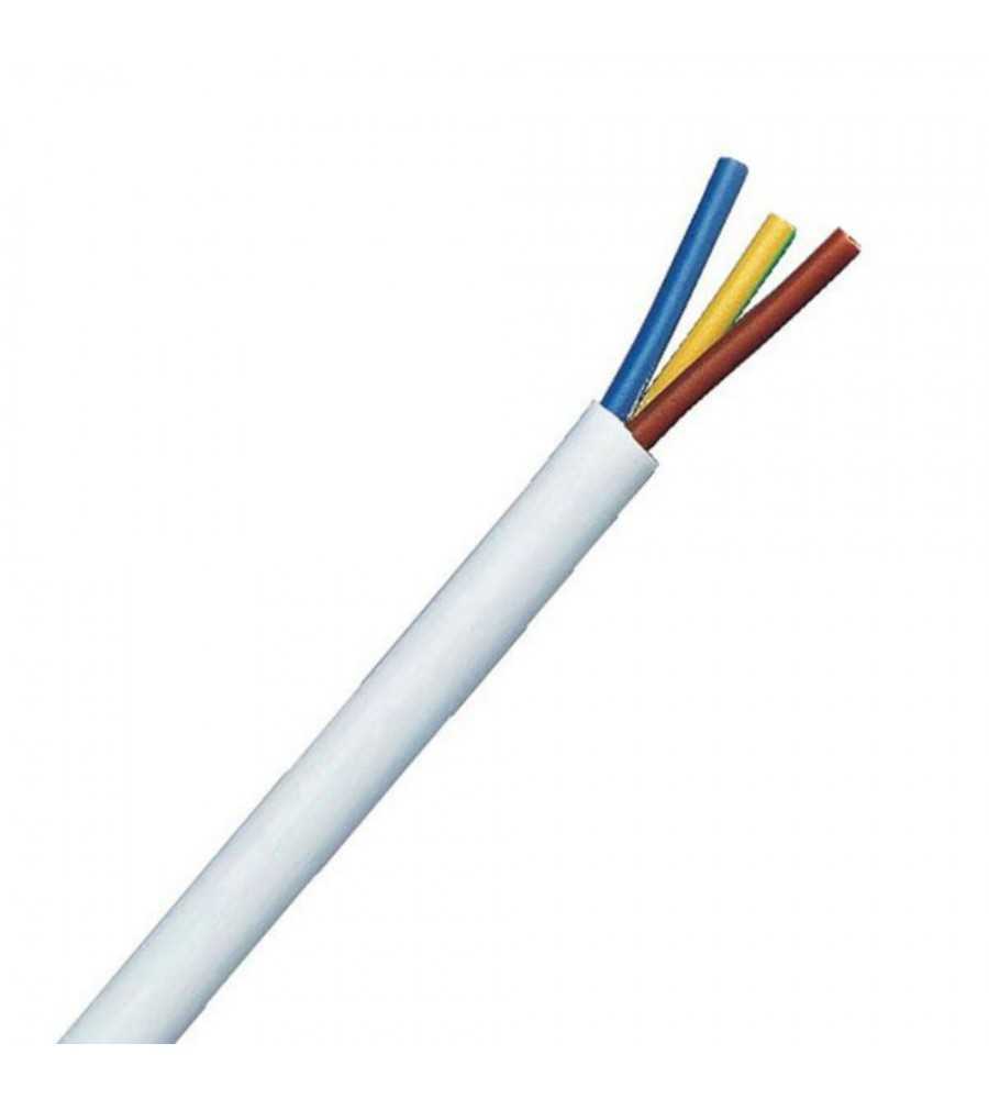Cable souple blanc 3G2.5mm² (le ml)