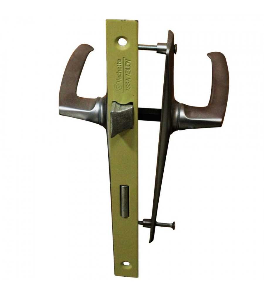 Garniture saumur chrome velour 1-2 tour G9015