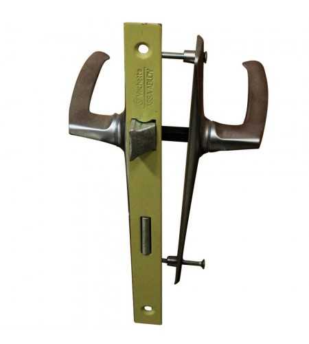 Garniture saumur chrome velour 1-2 tour G9015