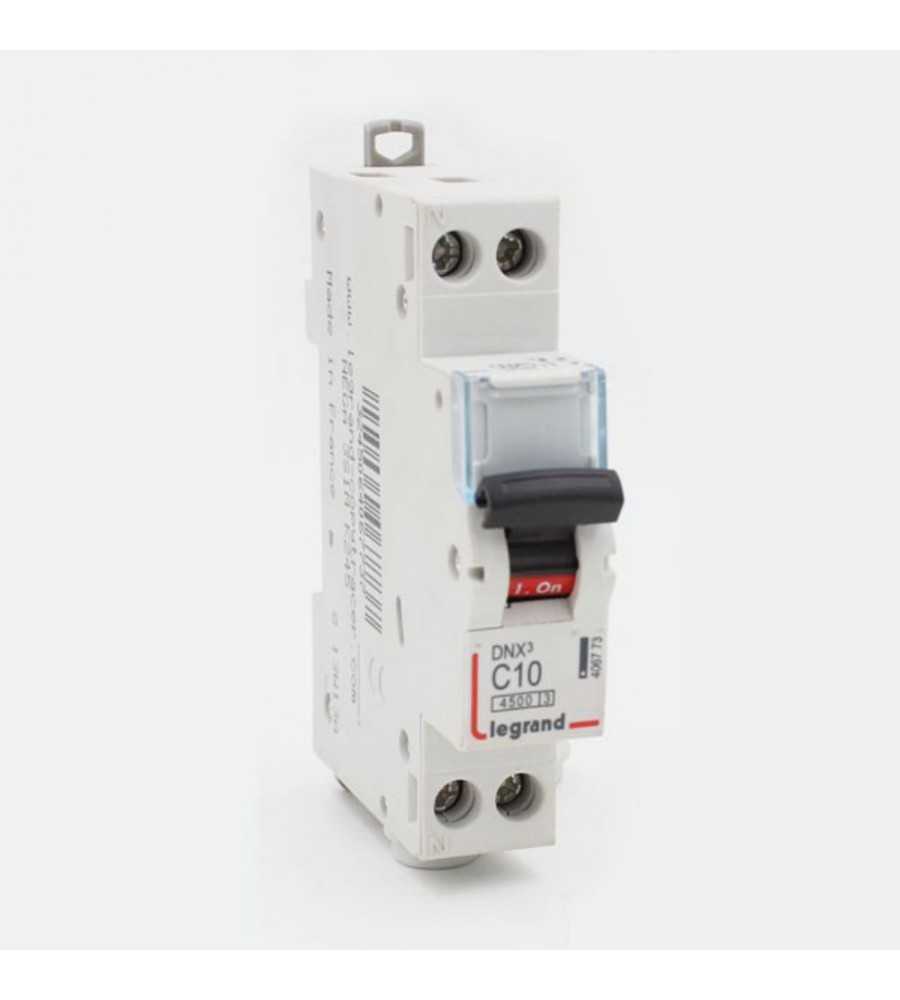 Disjoncteur phase+neutre DNX3 4500 10A
