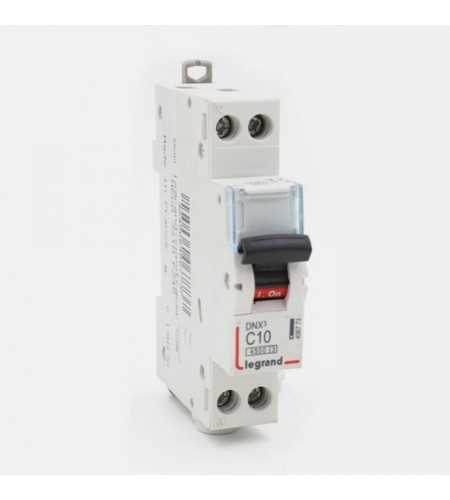 Disjoncteur phase+neutre DNX3 4500 10A