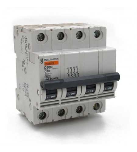 Disjoncteur C60N 4P 10A C (ex 24227)