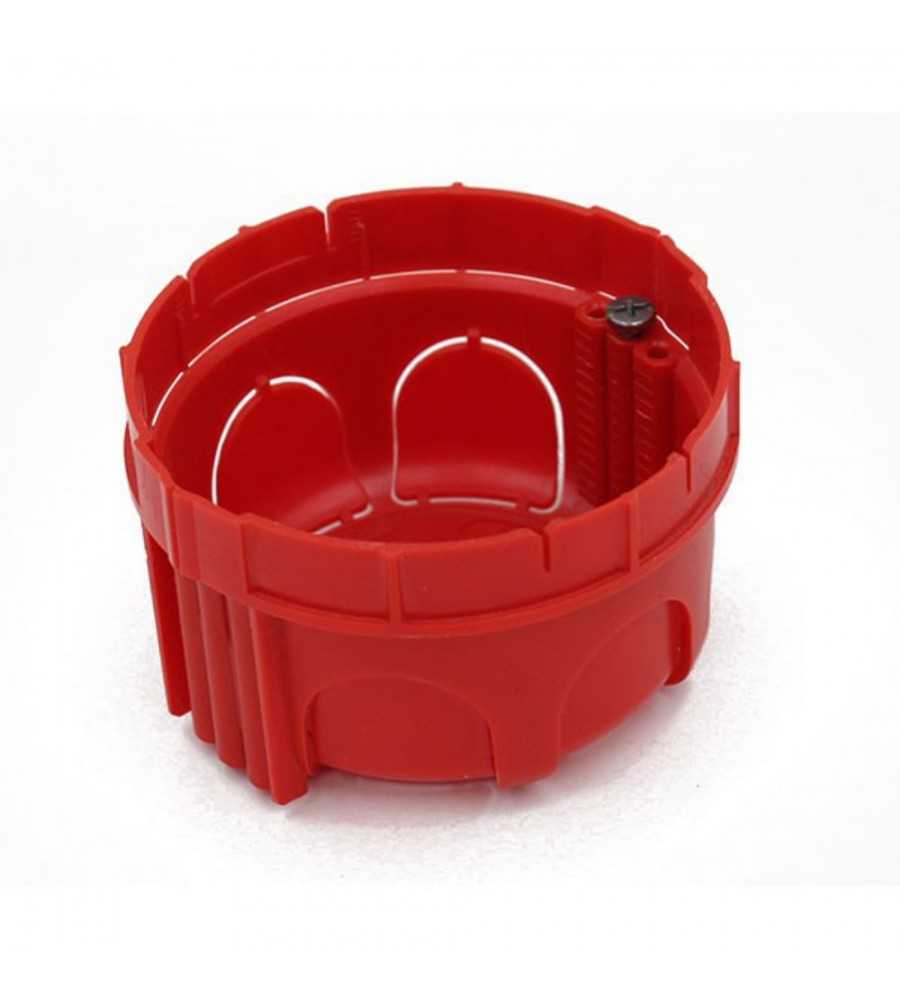Boîte d?encastrement monoposte Batibox Ø67mm 40-30 mm rouge