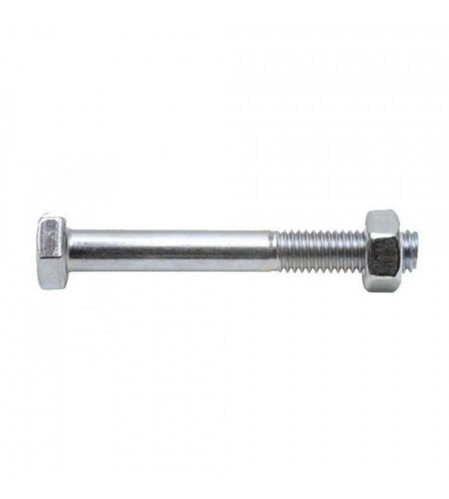 Boulon tête ronde et collet carré 10x120 zingué